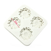 Molde Silicona Flor Camarena x 4 Cavidades